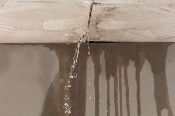 Professional Burst Pipe Cleanup technician working in Three Rivers, MA